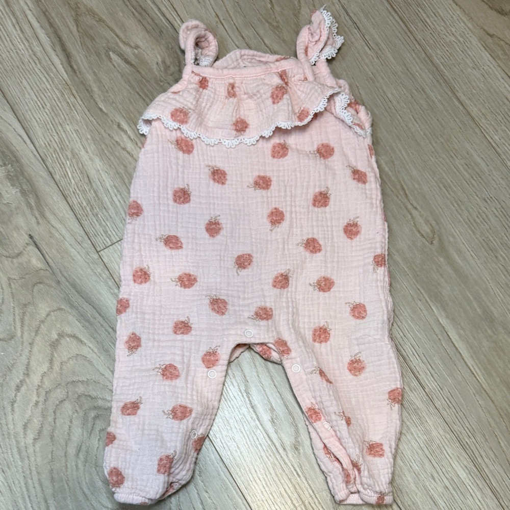Emily & Oliver Pink and Purple‎ Baby Rompers - Picture 2 of 7